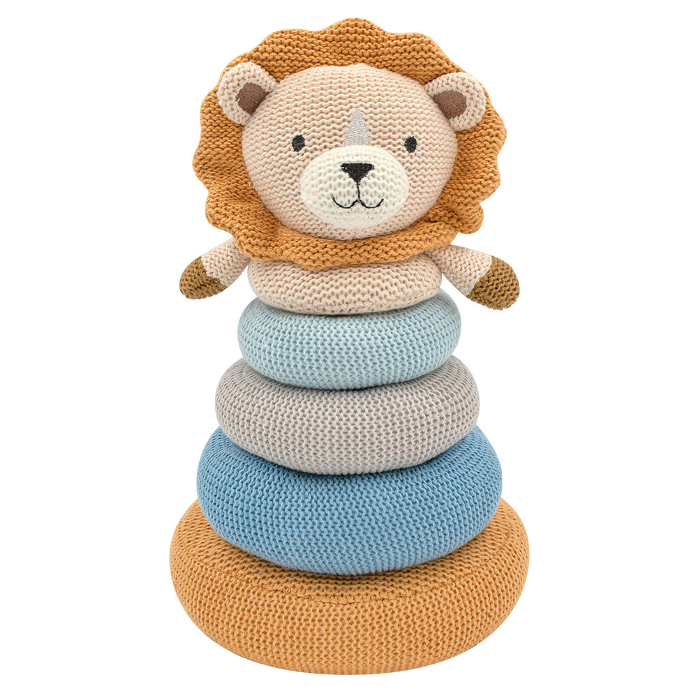 LEO the LION Knit Stacking Ring by Living Textiles